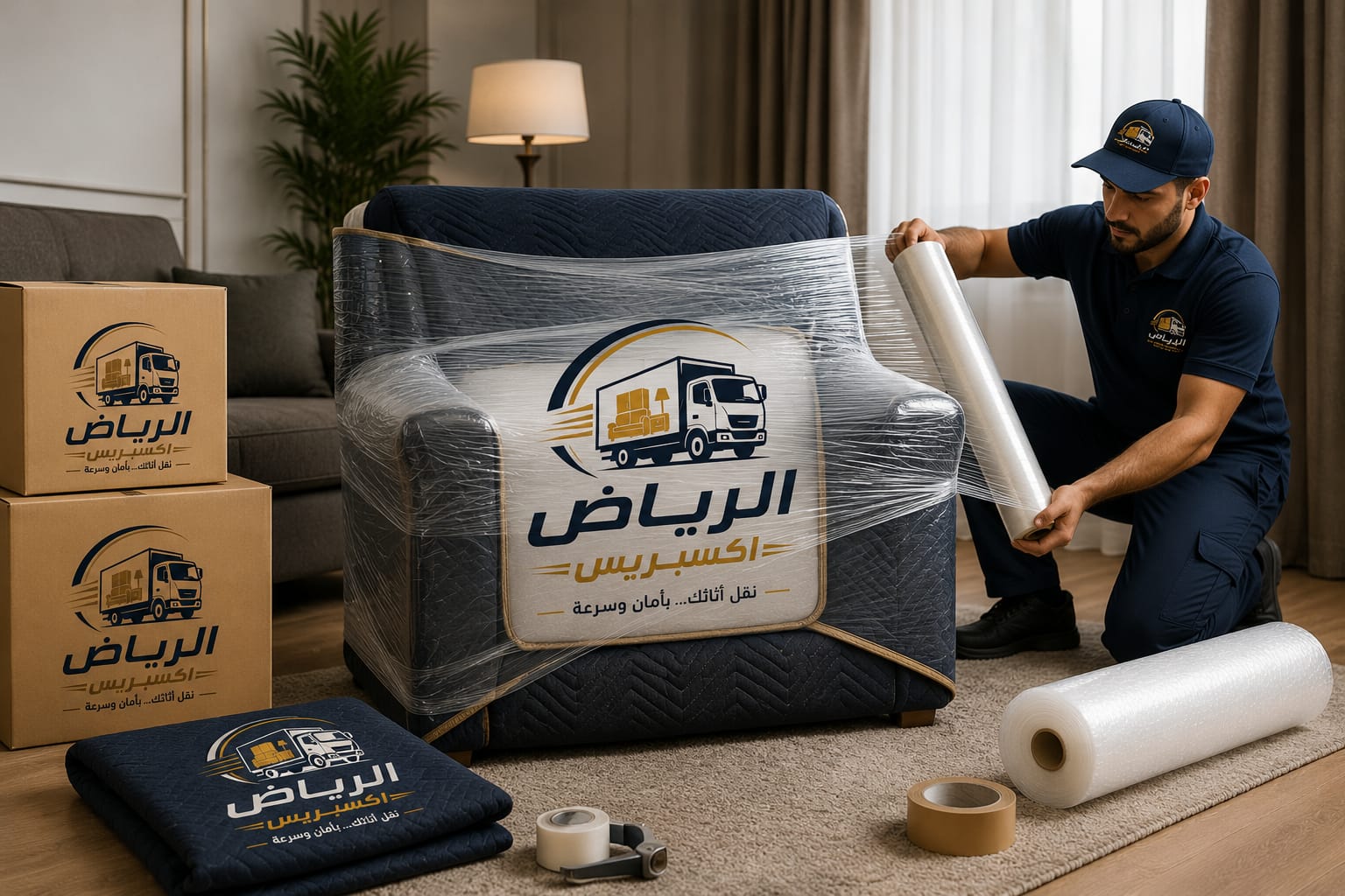 تغليف الاثاث والزجاج والصيني - الرياض اكسبريس